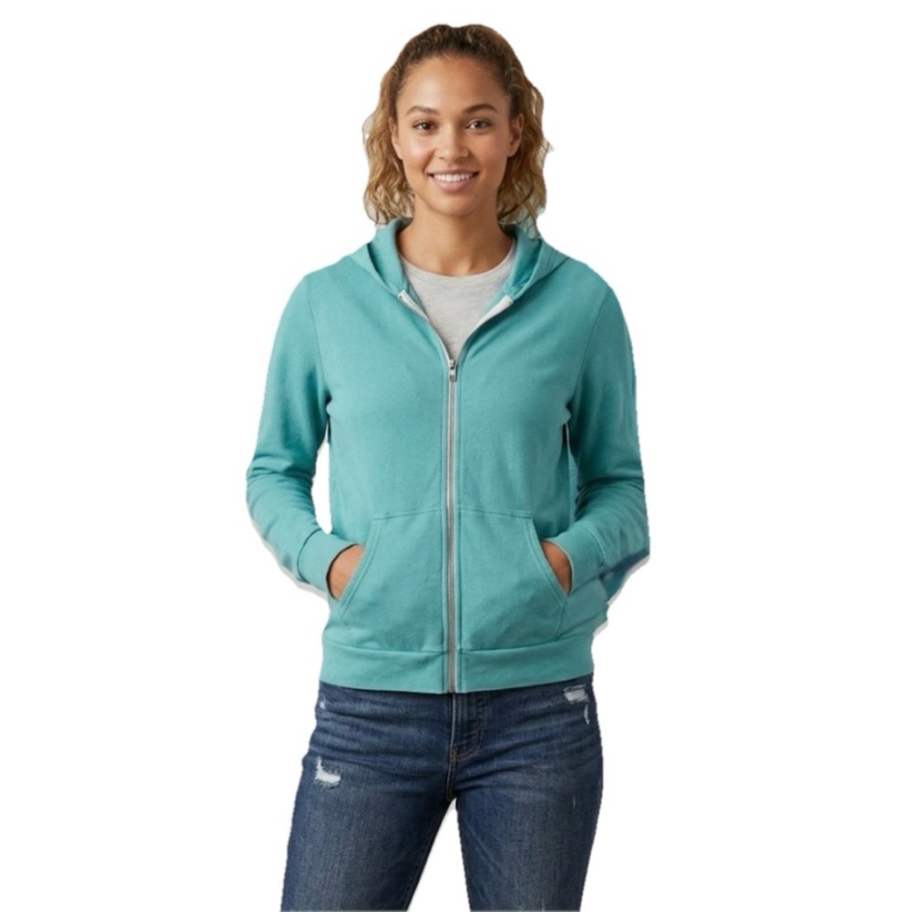 Lauren Moshi Limited Quantity Women’s Blue Zip Up Hoodie Size XS